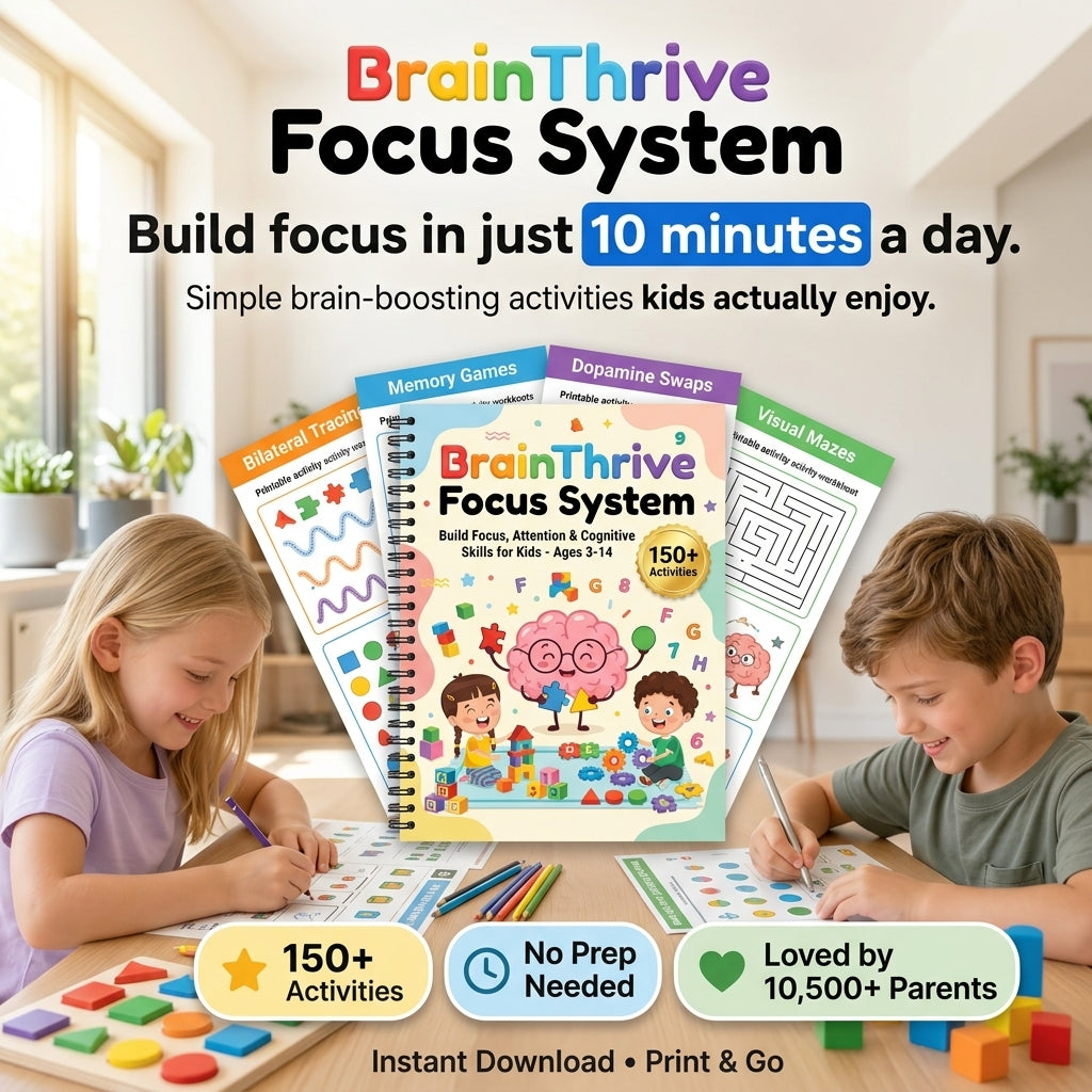 BrainThrive Focus System - 150+ Printable Activities